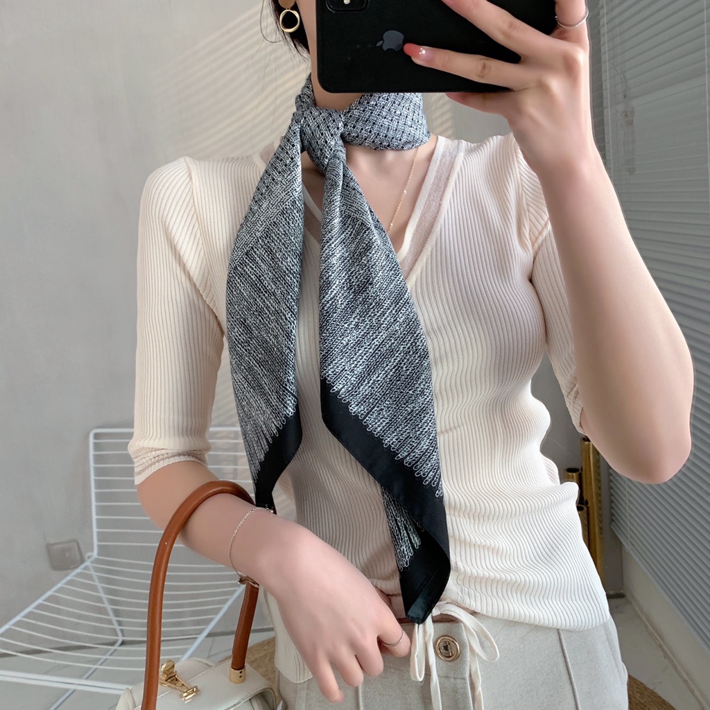 Khăn choàng cổ mềm mại thời trang cho nữ 90cm
