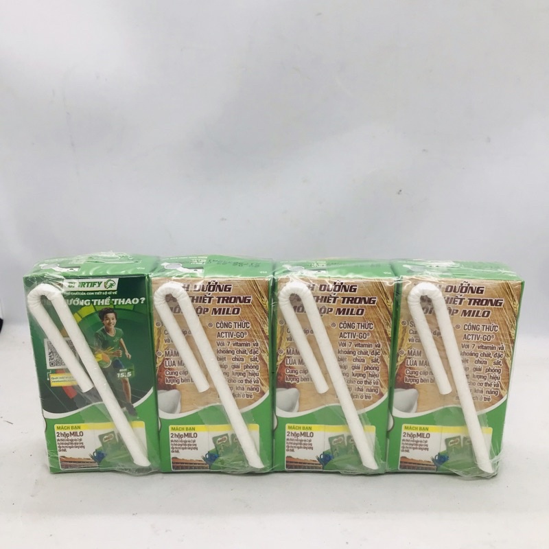 Dây 4 Hộp Sữa Milo lúa mạch 115ml