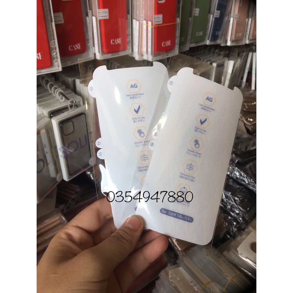 Miếng dán dẻo PPF AG 2 mặt Cho Galaxy S9/ S9 Plus Chống vân tay, Bảo vệ máy