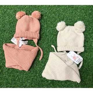 [THANH LÍ GIÁ NHẬP] Set khăn mũ Zara xuất dư cho bé