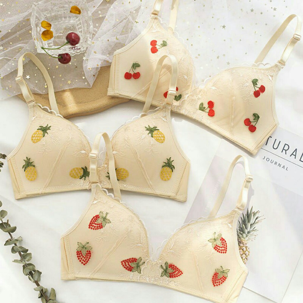 Áo Lót Fruit Girl Đệm Mỏng, Không Gọng Nâng Ngực