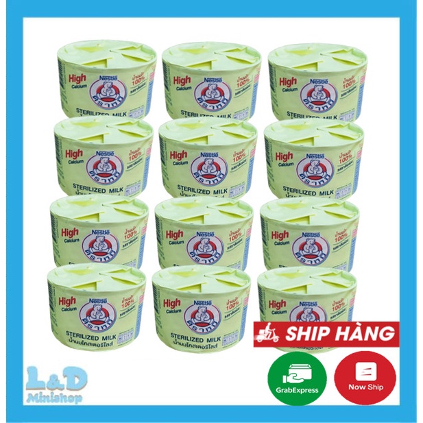 Combo 12 Lon Sữa Gấu Nestle Thái Lan 140ml