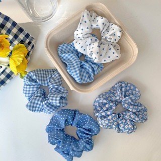 Dây Cột Tóc Scrunchies Nhiều Hoạ Tiết Phong Cách Hàn Xẻng Xinh Xắn - S02 Kumi Store