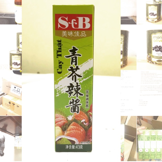 Mù tạt Wasabi S&B siêu cay nhập khẩu - 43gr