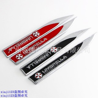 Decal dán trang trí xe hơi hình cây dù