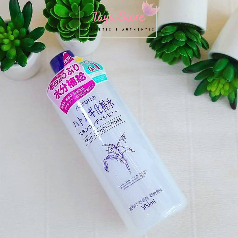 Nước hoa hồng Hatomugi dưỡng ẩm Naturie Skin Conditioner 500ml