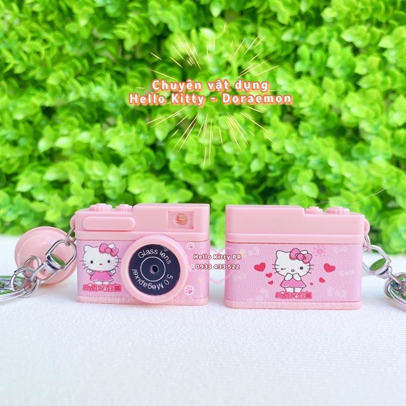 MÓC KHÓA MÁY ẢNH CÓ ĐÈN HELLO KITTY DOREMON DORAEMON