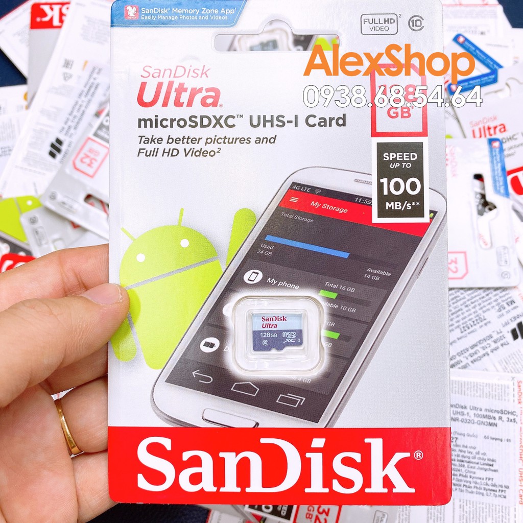 [Chính Hãng BH7 năm] Thẻ Nhớ MicroSD SanDisk Ultra 16/32/64/128GB 100MB/s Chính Hãng Có Tem Chính Hãng