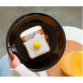 Ốp / Bao / Case airpods silicon hình Trứng Chiên