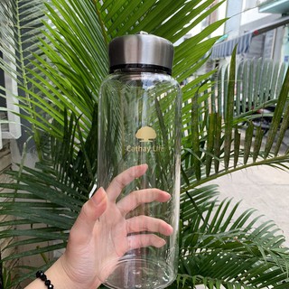 Bình thủy tinh 1000ml in logo cathay life