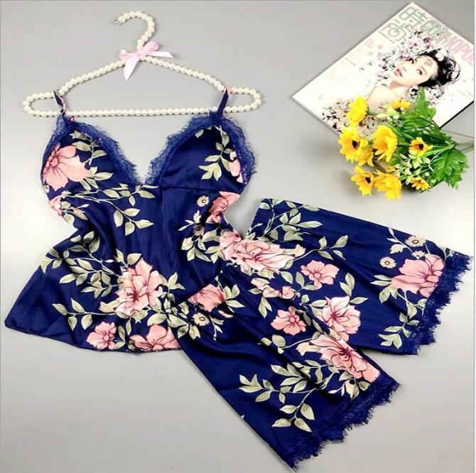 Set Đồ Ngủ 2 Dây Phối Ren Quyến Rũ