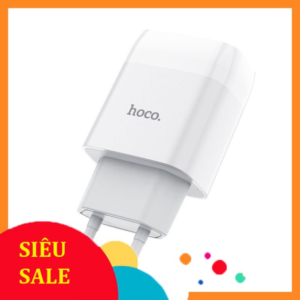 [ Hà Nội ] Củ cốc sạc Hoco C72A đầu ra 2.1A 1 cổng USB cao cấp chính hãng - Minh Tín Shop