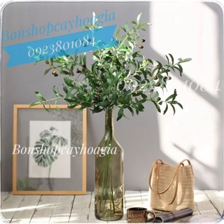 Cành Olive giả nhập khẩu có quả trang trí nhà cửa