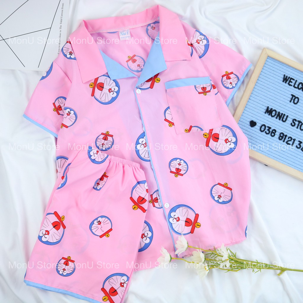 Đồ mặc nhà pijama hình DORAEMON DOREMON dễ thương cute MON0138