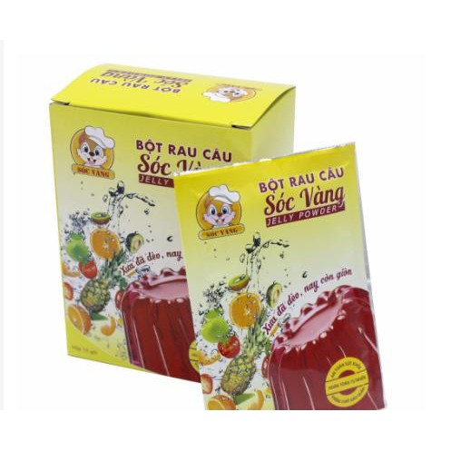 Bột Rau Câu (Sóc Vàng/ hộp 10 gói)