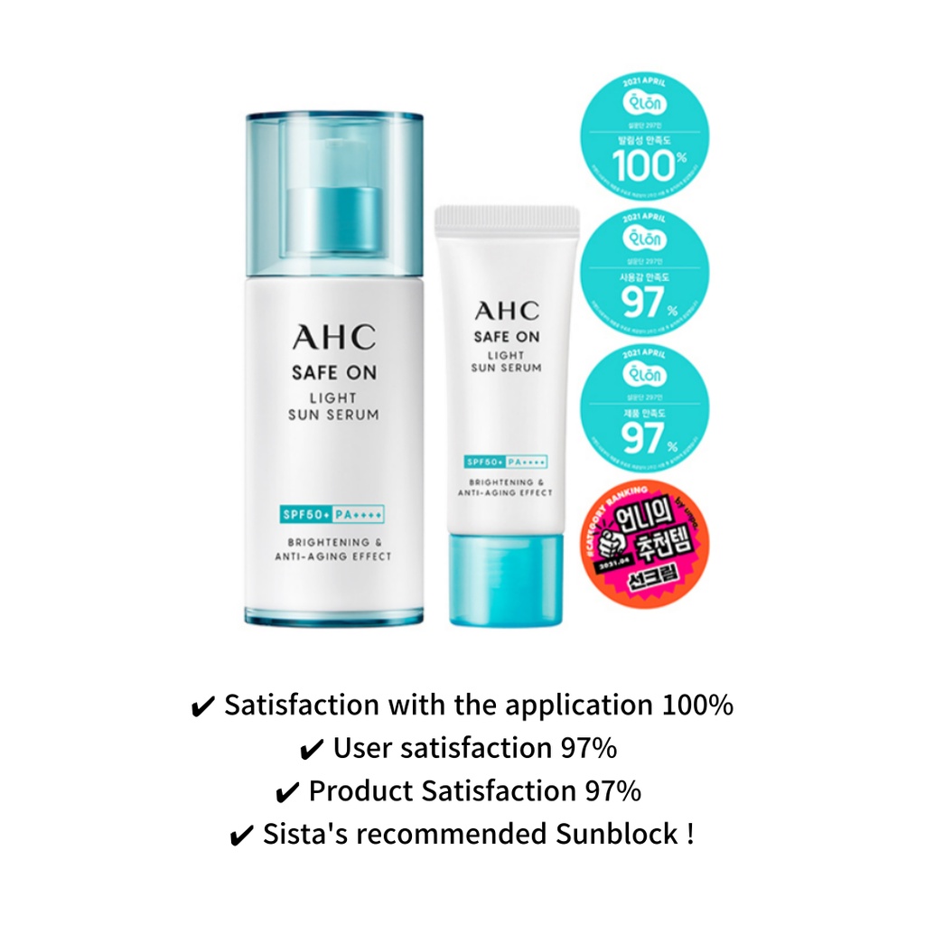Serum Chống Nắng AHC 40ml+20ml Chất Lượng Cao❤️Gói Quà, Chống Nắng, Xinh Đẹp
