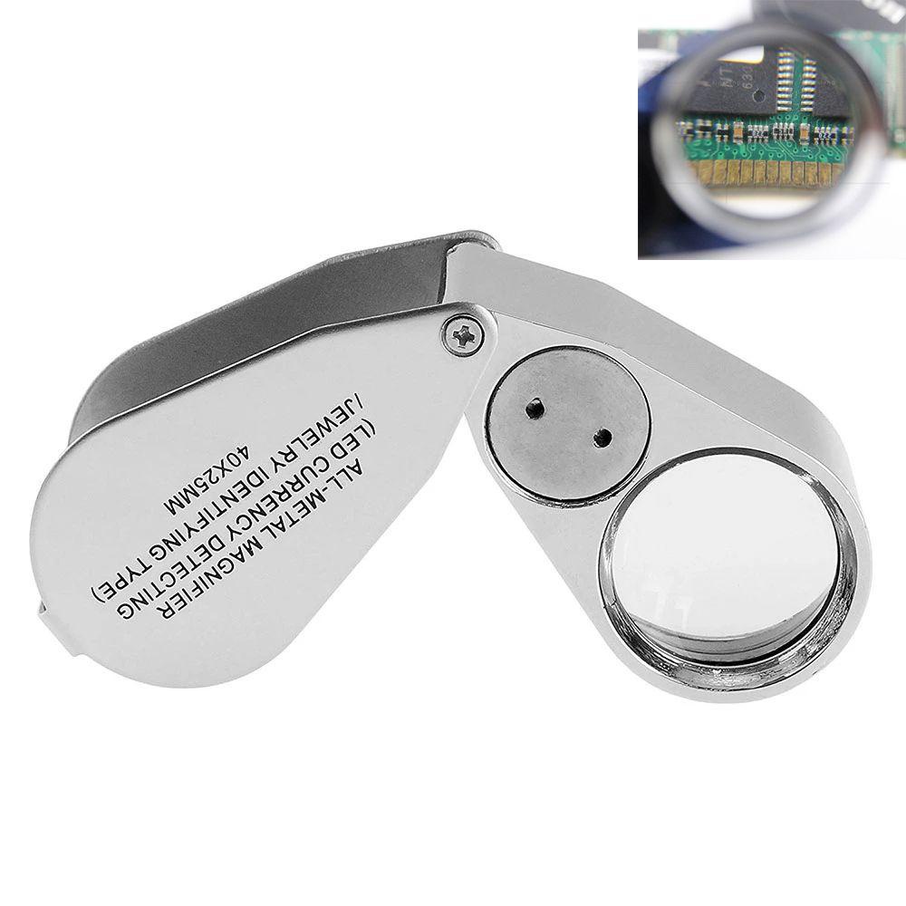 Kính Lúp Đọc Sách Chuyên Nghiệp Có Đèn LED UV