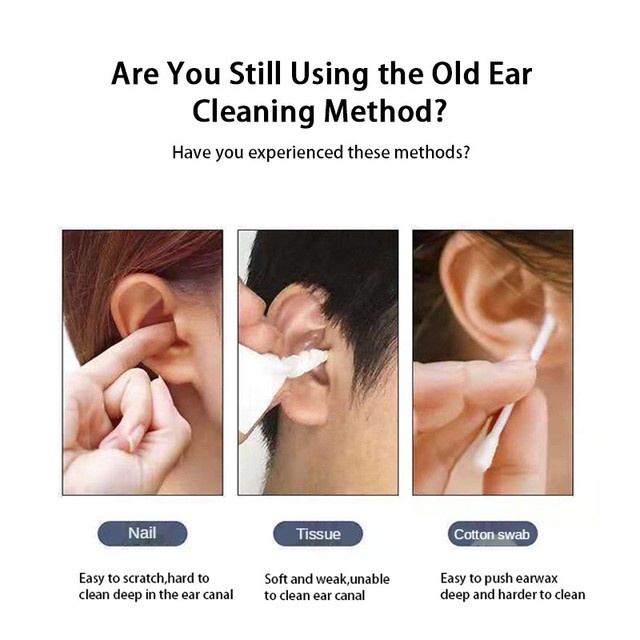 [Hàng mới về] Bộ 6 dụng cụ vệ sinh ráy tai bằng thép không gỉ tiện lợi