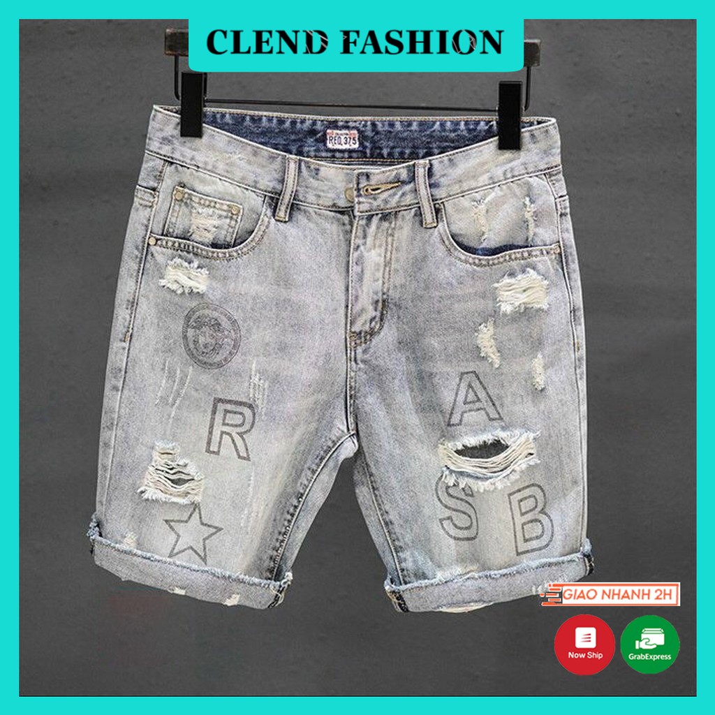 Quần Short , Quần Sọt Jean Nam Clend Fashion Chất Liệu Demin Co giãn Thoáng Mát Thời Trang Cao Cấp QE15