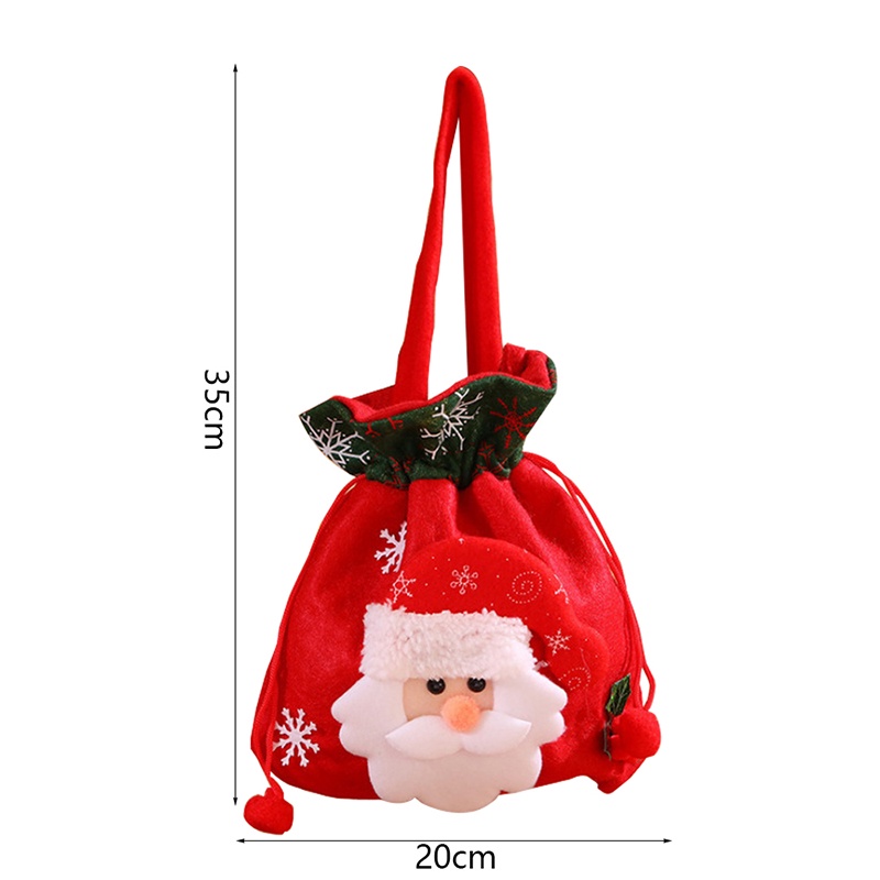 Túi Đựng Kẹo Bằng Vải Lanh Hình Ông Già Noel Giáng Sinh Mới 2022