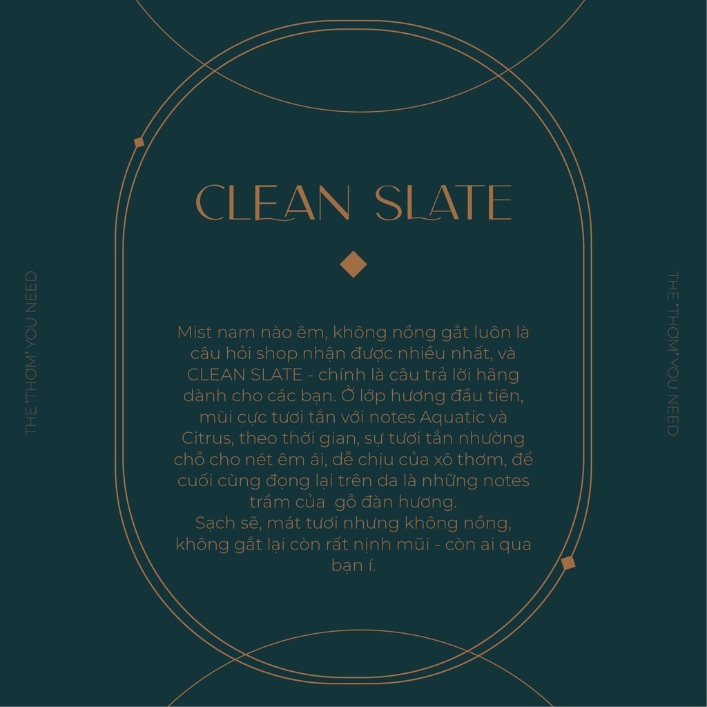 CLEAN SLATE  | Sản Phẩm Tắm Dưỡng Xịt Thơm Khử Mùi Bath & Body Works Dành Cho Nam Body Srpay Shower Gel