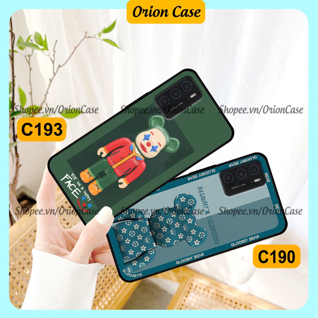 Ốp lưng Oppo A16 in hình bearbrick 3D thời trang, cá tính. ốp chống sốc, bền đẹp
