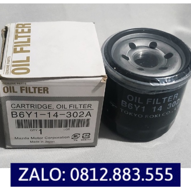 [Sỉ-Lẻ] Lọc nhớt, lọc dầu động cơ xe Mazda 2, Mazda 3, Mazda 6, Mazda CX5 (Mã: B6Y114302A, PE0114302A)