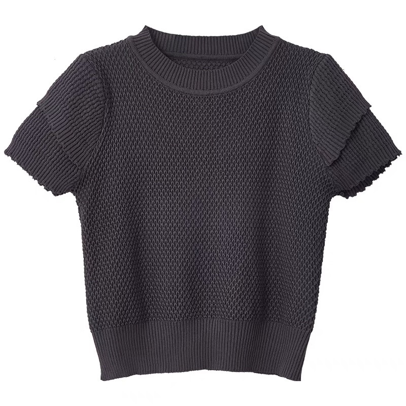 Áo len croptop tay kiểu