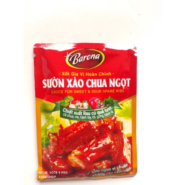 Xốt gia vị hoàn chỉnh Barona Bò kho, thịt nướng..