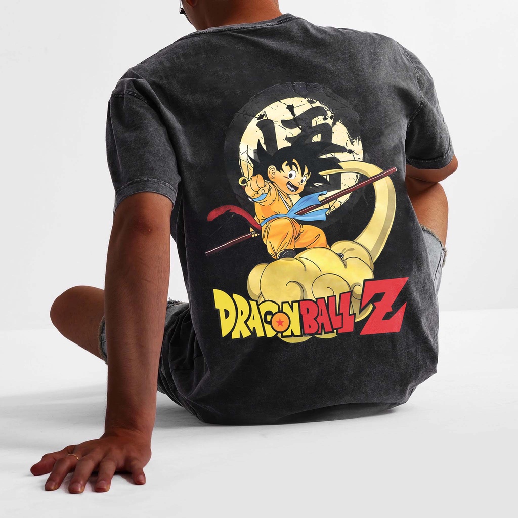 Áo thun tay lỡ nam nữ in hình Goku , Vải Cotton Form Oversize - SELECTED.STORE
