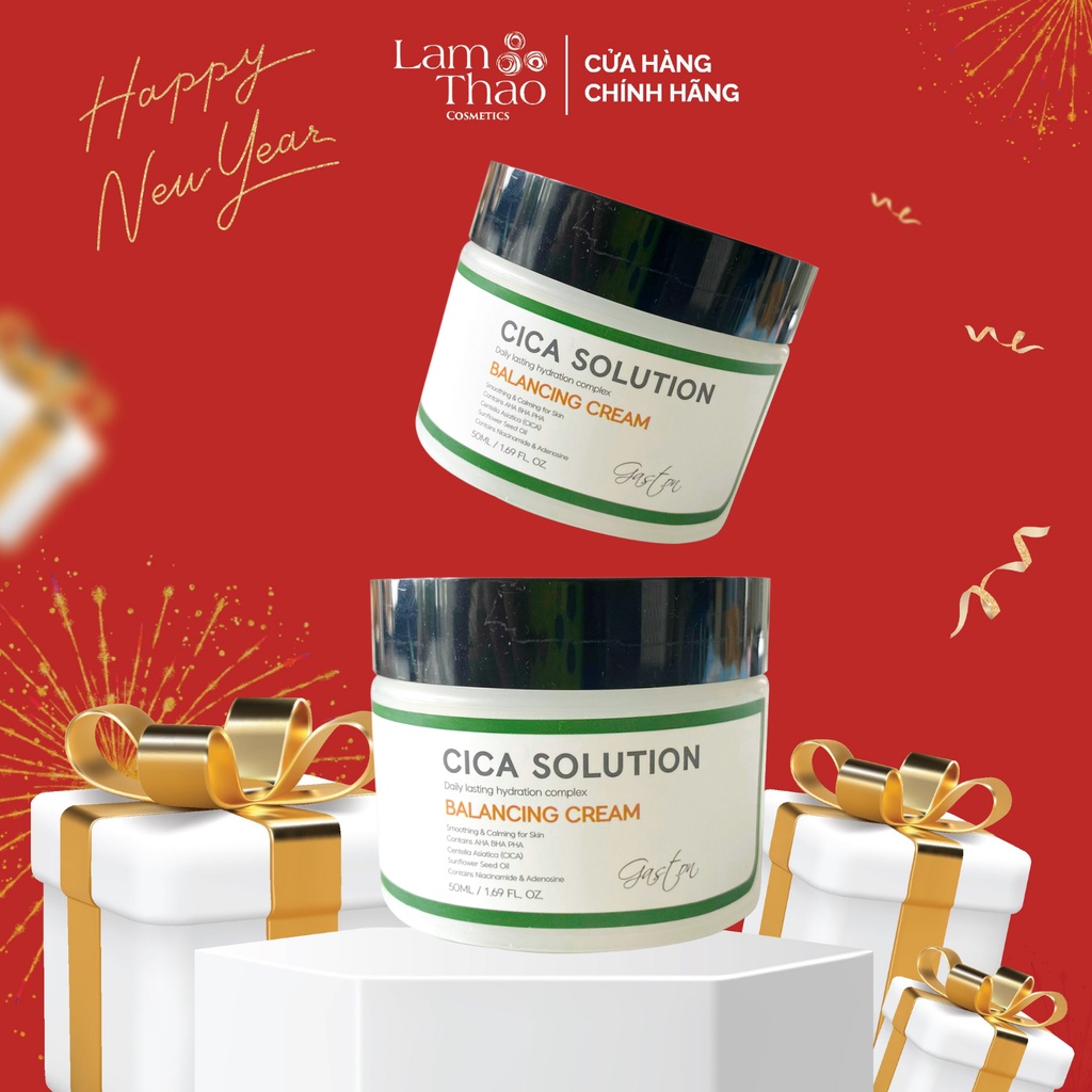 Kem Dưỡng Ngừa Mụn Làm Dịu Da Gaston Cica Solution Balancing Cream