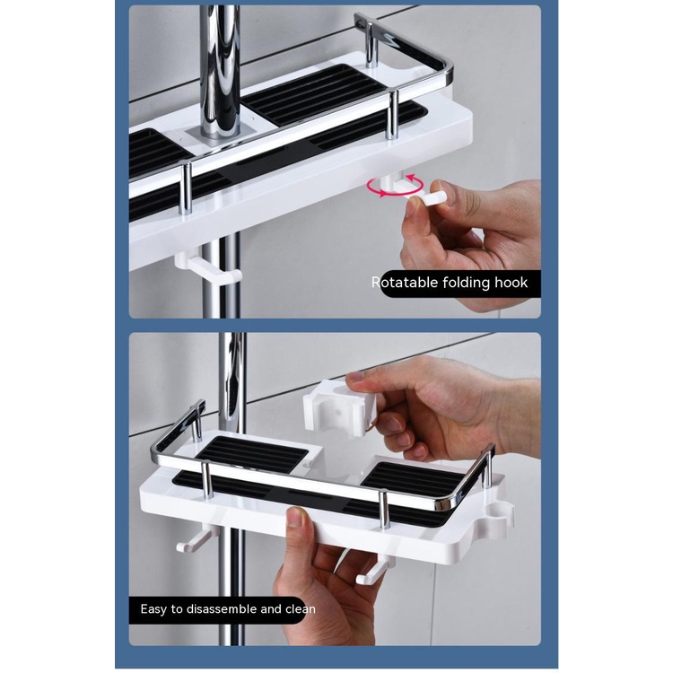 Khay Đựng Đồ Dùng Nhà Tắm / Vệ Sinh Không Cần Khoan Lỗ