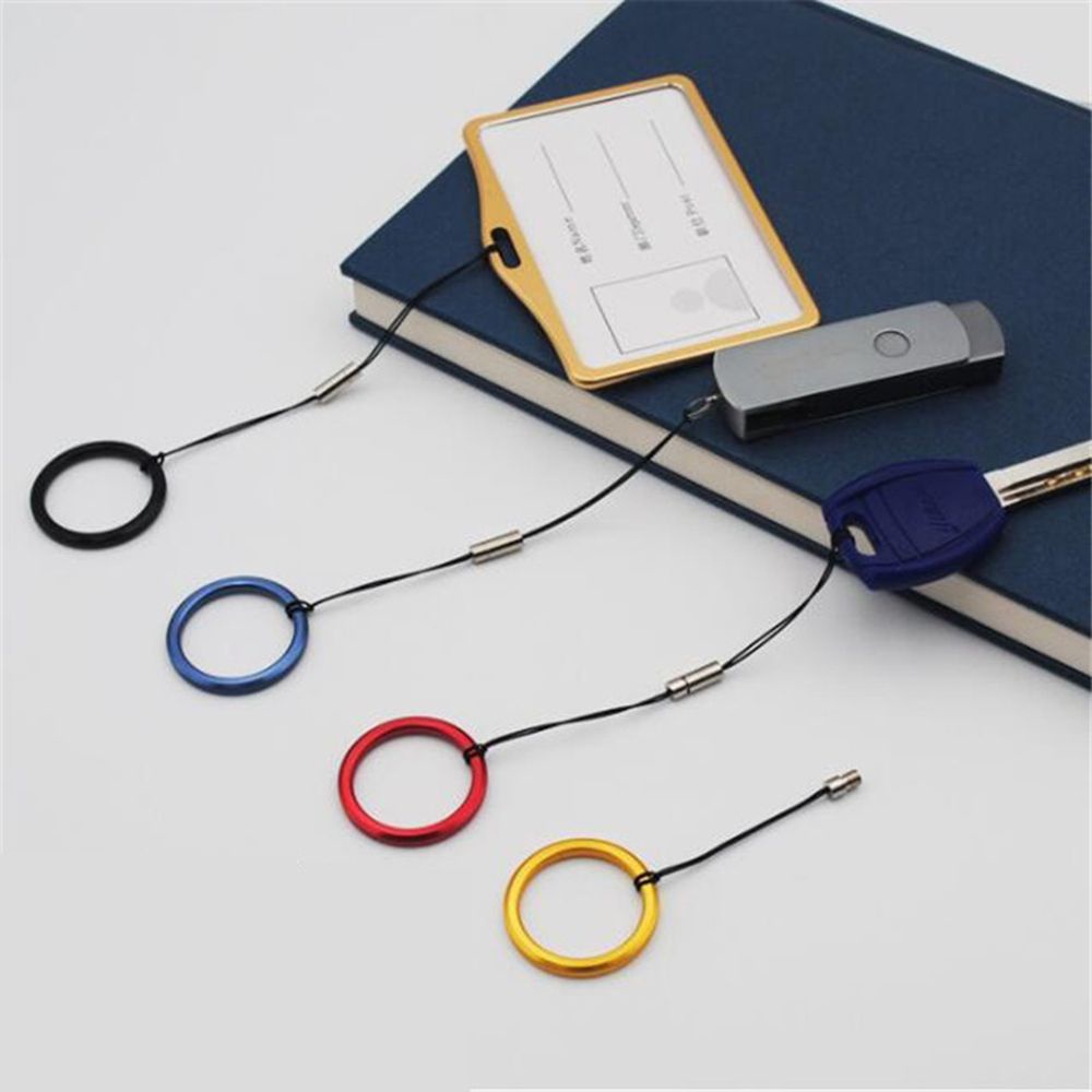 Dây Đeo Điện Thoại Có Vòng Xỏ Ngón Tay Bằng Kim Loại Chống Thất Lạc Nhiều Màu Sắc