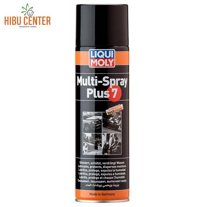 Chai Xịt Tẩy Gỉ Sét Bôi Trơn Đa Năng LIQUI MOLY Multi Spray Plus7 3305 500ml