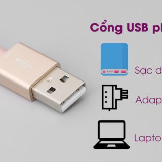 Cáp Lightning MFI 2 m Mbest DS287-WB Gold