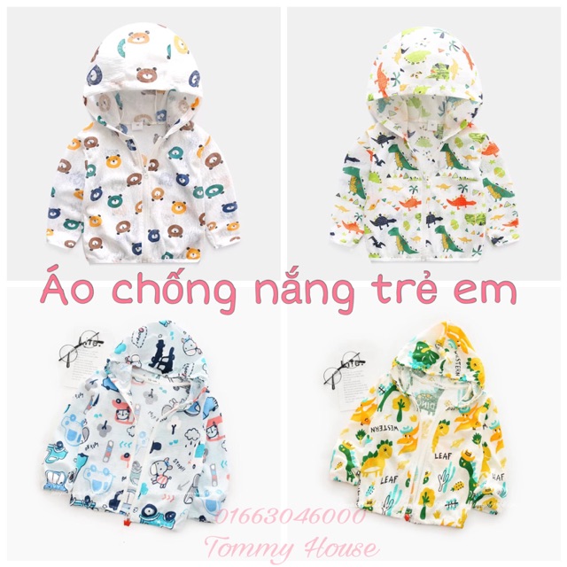 Áo chống nắng hạn chế tia uv cho bé trai/bé gái, áo chống nắng trẻ em [spandex nhăn]