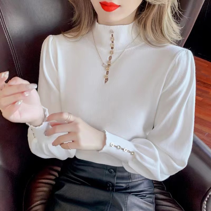 NRVP Áo Sweater Dệt Kim Dài Tay Thời Trang Hàn Quốc Mới Cho Nữ