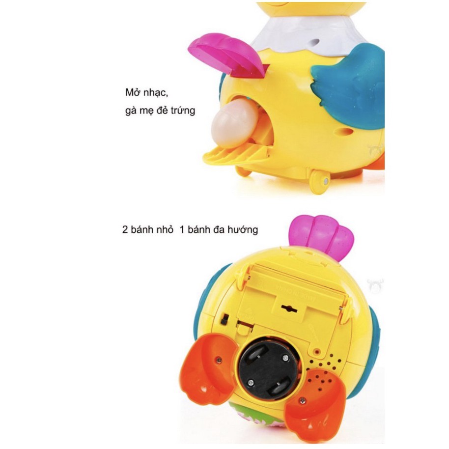 Mẹ Gà Vui Nhộn đẻ trứng vàng chạy pin - Mama Chicken Toys