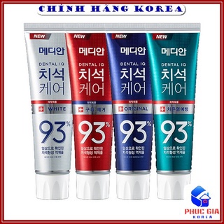 Kem Đánh Răng Median 93% Hàn Quốc Tuýp 120g - Tẩy trắng răng, thơm miệng, chống sâu răng, phucgia