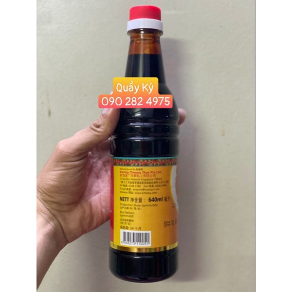 Hắc Xì Dầu Ngọt Đậm Đặc Kwong Cheong Thye 640ml/ Dark Soya Sauce Superior Singapore