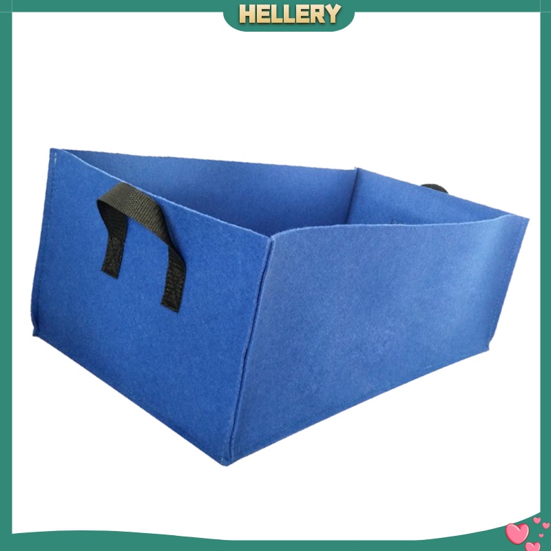 [HELLERY]Black Thickened Felt Non-woven Plant Grow Bags Potato Container