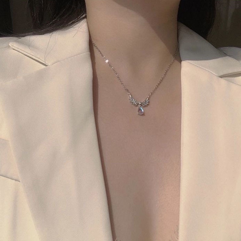 vòng cổ nữ đôi cánh thiên thần đính đá cực xinh