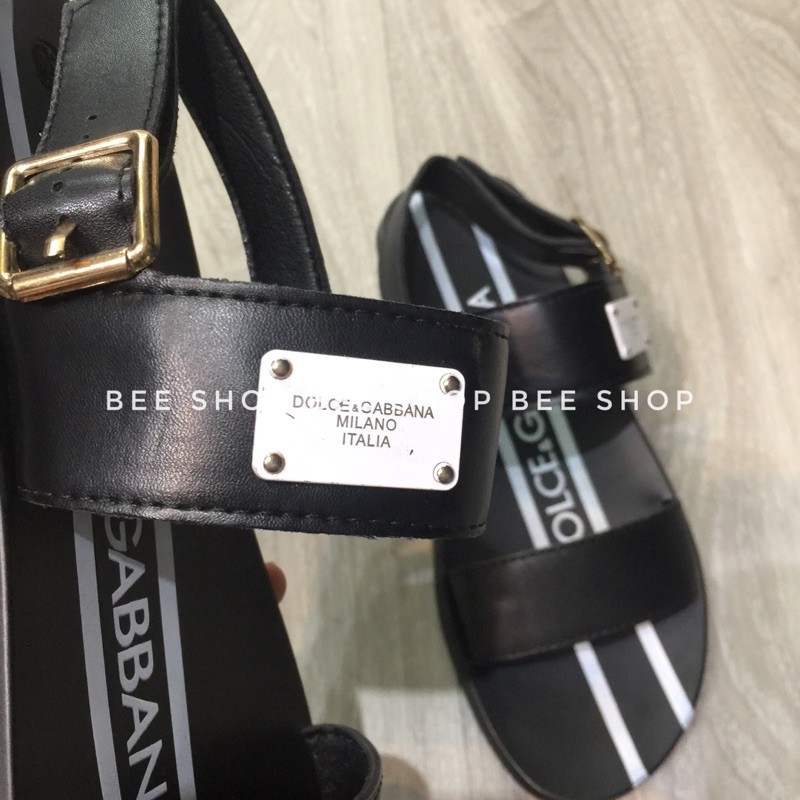 Dép sandal quai hậu Dolce đế cao su - Dép DG nam - Dép xỏ ngón - Bee Shop