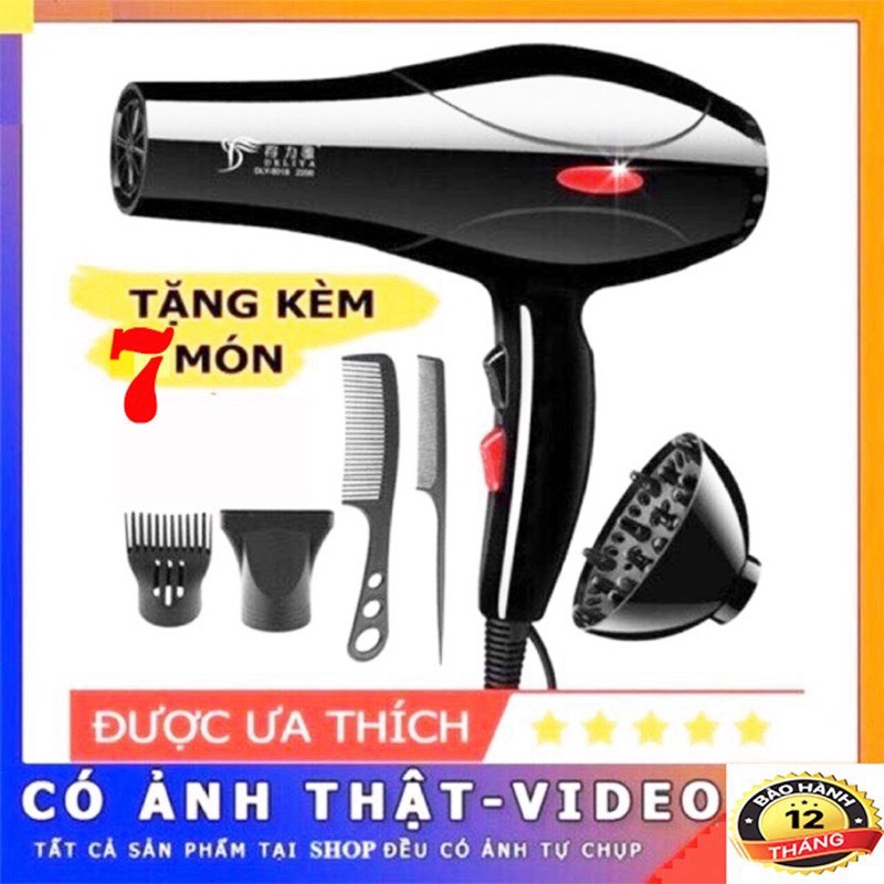 DHF MÁY SẤY TÓC TẠO KIỂU DELIYA xịn CÔNG SUẤT 2200W .(LỖI 1 ĐỔI 1) 8