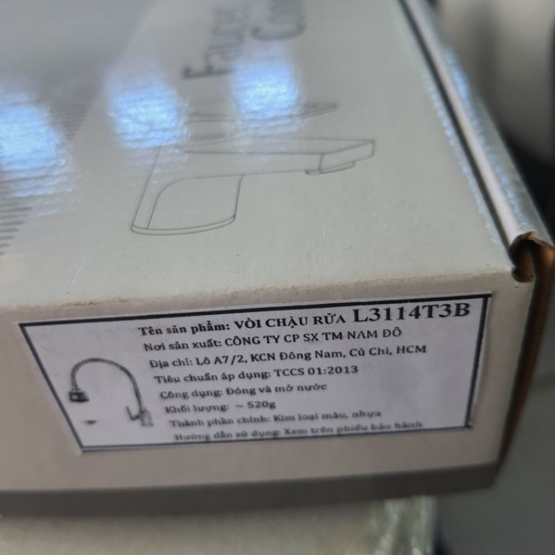 Vòi rửa chén lạnh Luxta L3114T3B, vòi bếp Lạnh một đường nước, Bảo hành 03 năm chính hãng