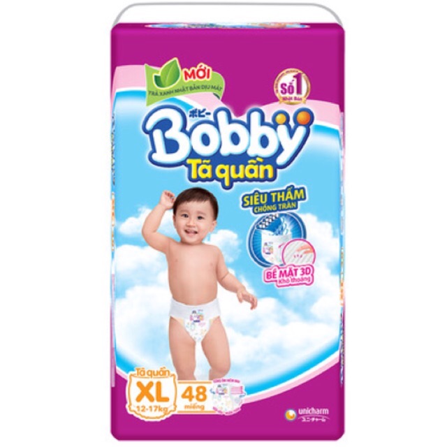 Tã quần Bobby XL48 (12 - 17kg)