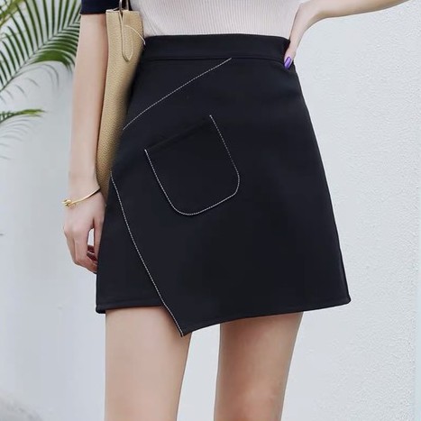 Chân Váy Chữ A Ngắn Túi Chéo Chỉ Nổi Fullsize Ulzzang CV25 | BigBuy360 - bigbuy360.vn