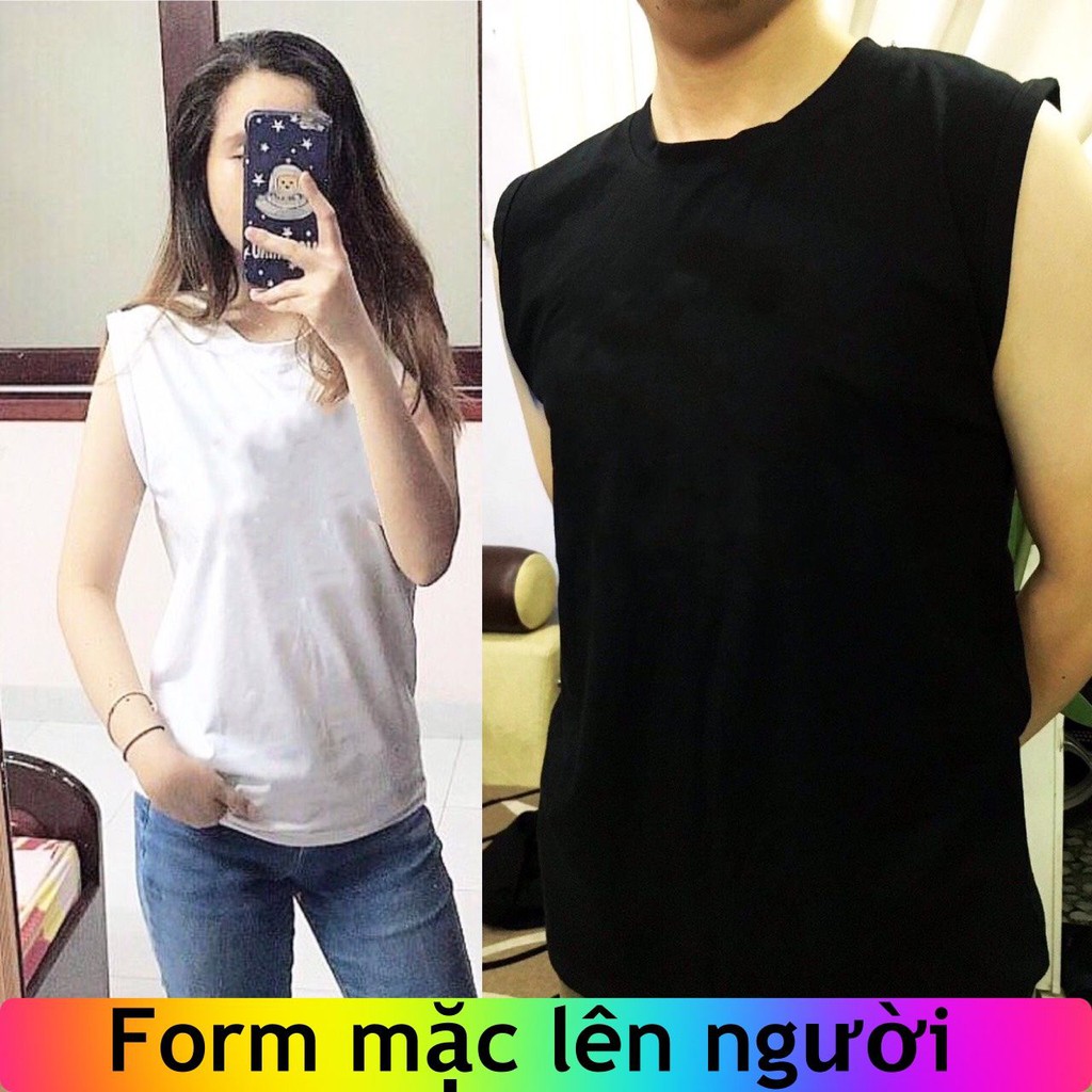 [Có VIDEO+ẢNH THẬT] Tanktop – Áo ba lỗ Unisex Cotton 4 chiều thấm hút tốt - BL75