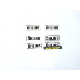 2 tem dán phuộc sau xe máy ohlins