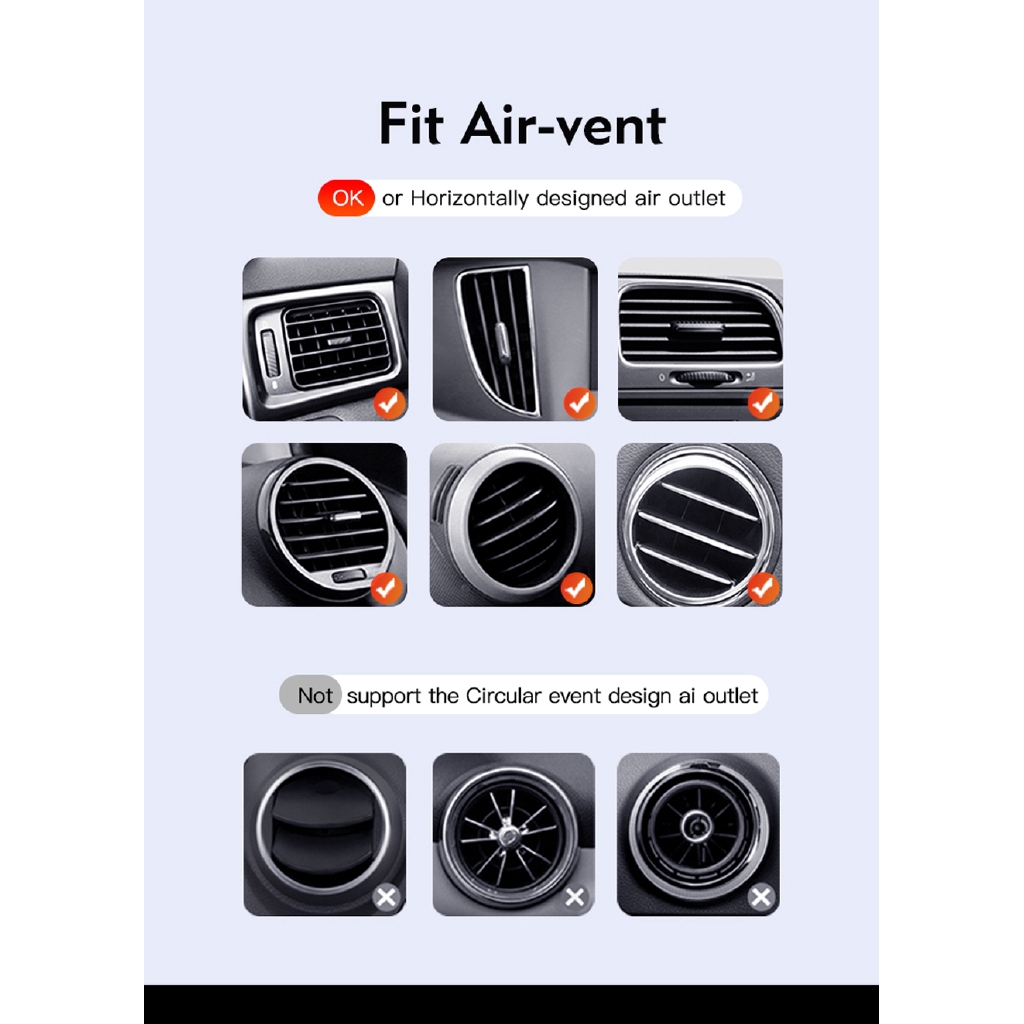 Giá Đỡ Điện Thoại Gắn Lỗ Thông Gió Xe Ô Tô Tiện Dụng | BigBuy360 - bigbuy360.vn